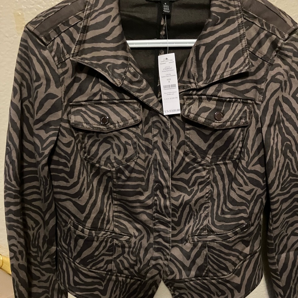 White House black market brown jacket new with tags - Picture 1 of 1